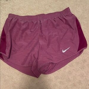 Nike Pink Athletic Shorts Lightweight Elastic Waist